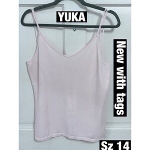 Women's Pink Cami Top by YUKA New with tags sz 14